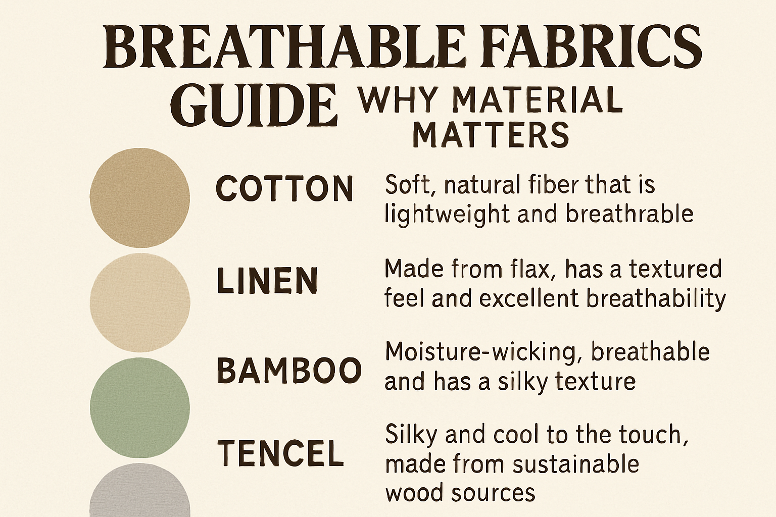 The Best Material For Your Body: A Guide To Breathable Fabrics