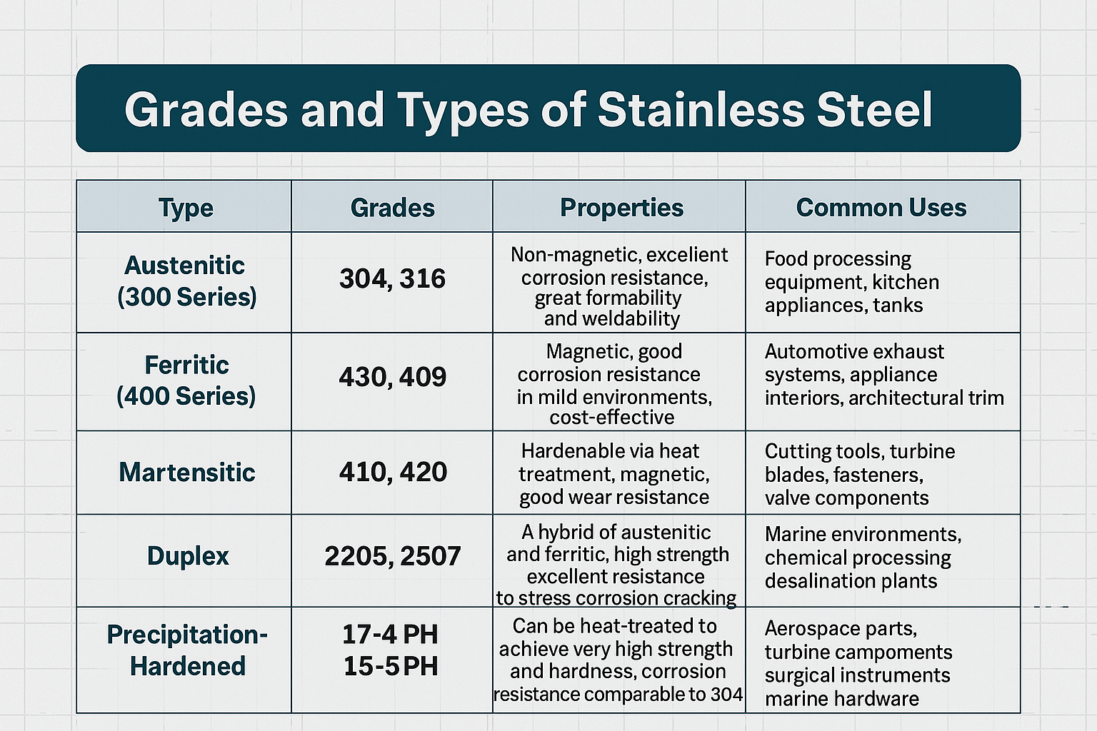 The Ultimate Guide To Choosing The Best Type Of Stainless Steel