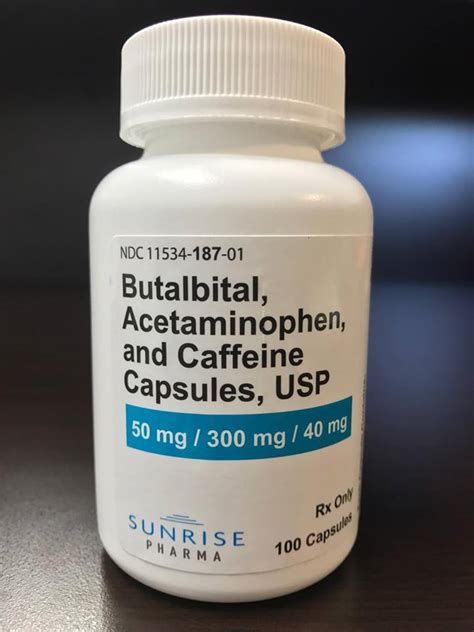 Butalbital Acetaminophen Caffeine