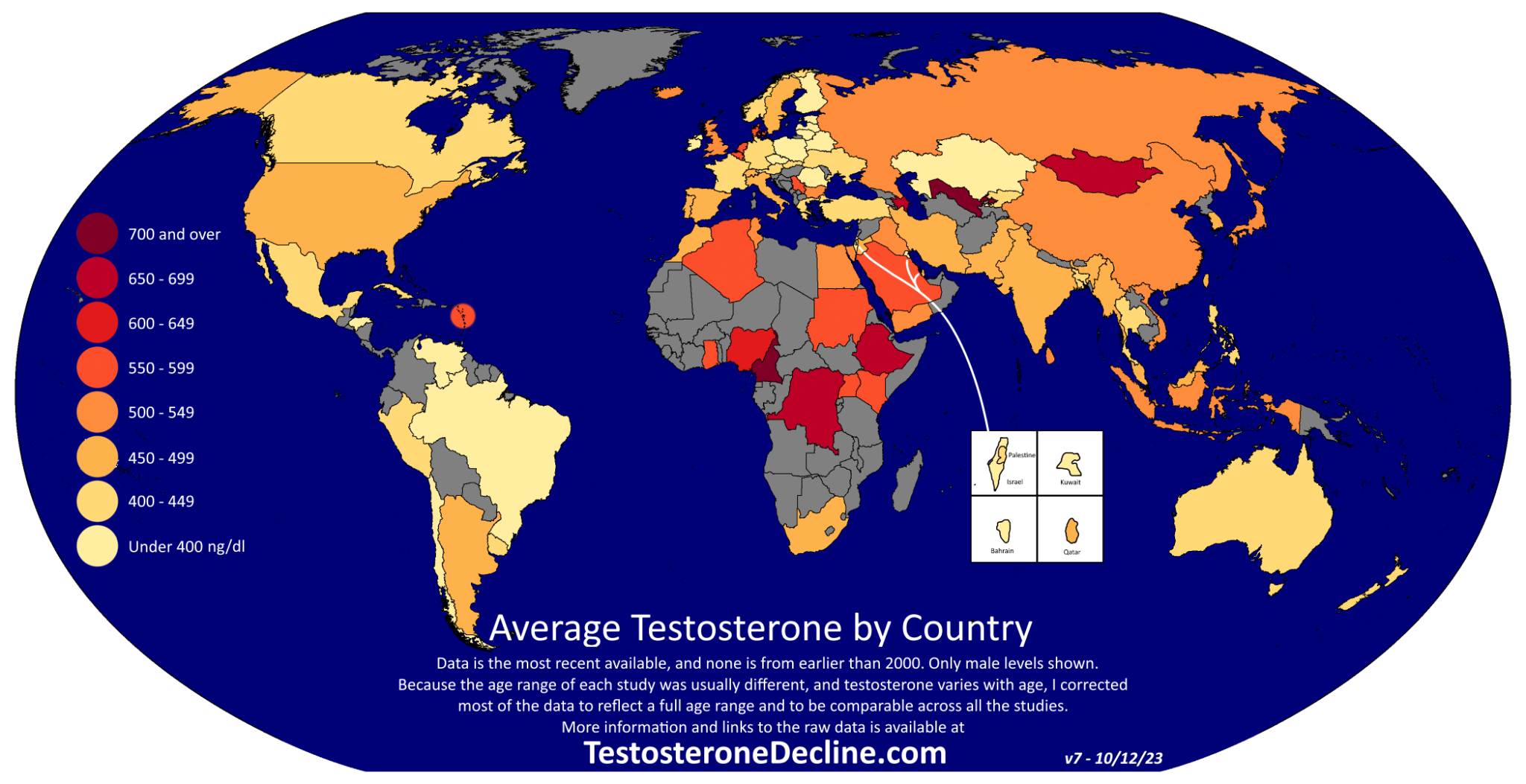 Which Countries Have The Most Testosterone In 2026?