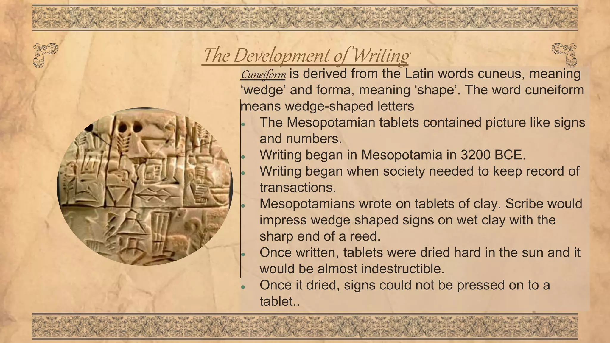 The Evolution Of Writing In Mesopotamia: A Class 11 Guide