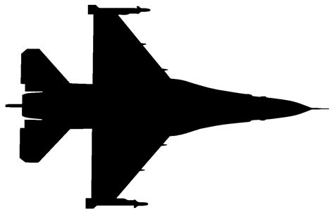 F16 Silhouette Clip Art