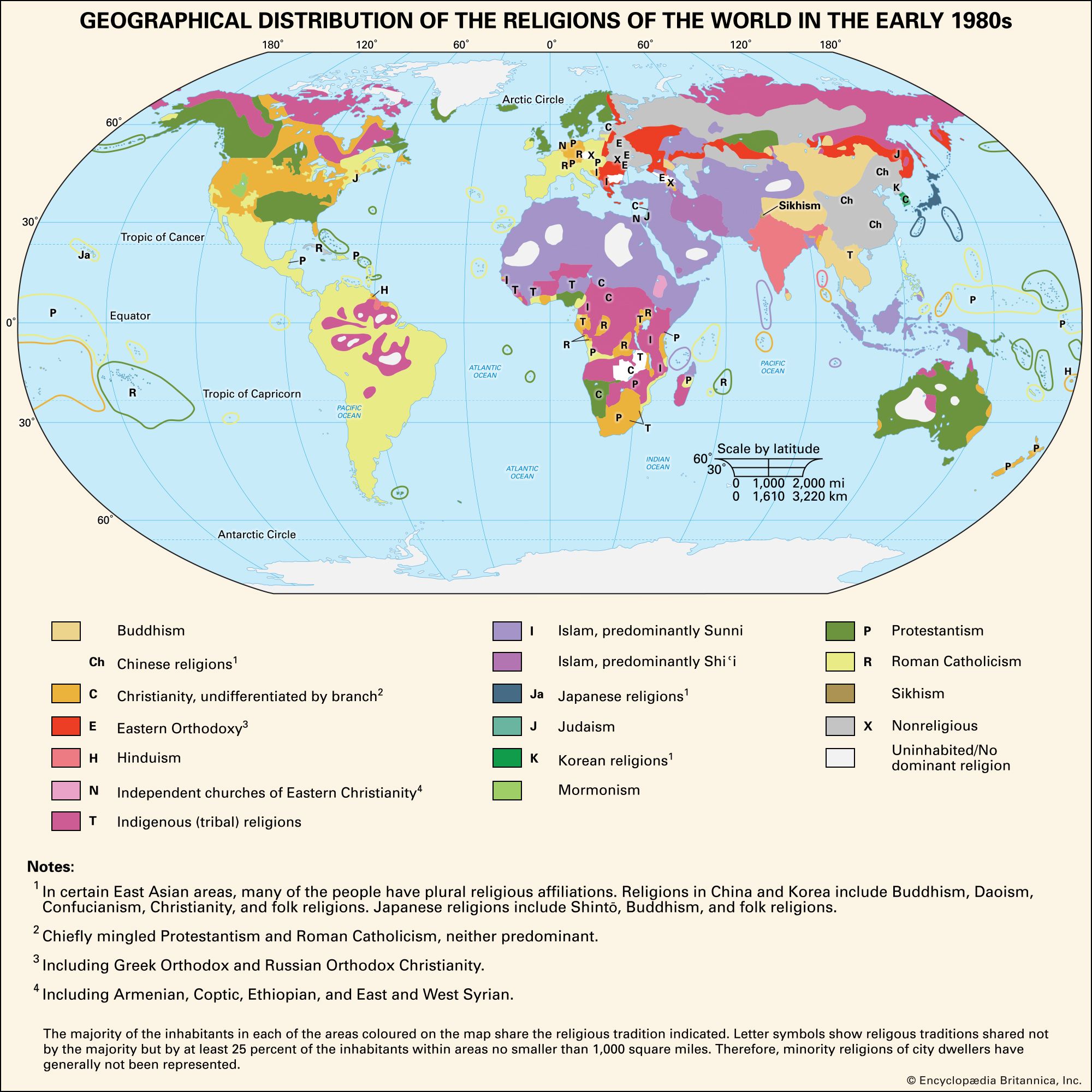 Mapping The Modern Geographic Distribution Of Christianity