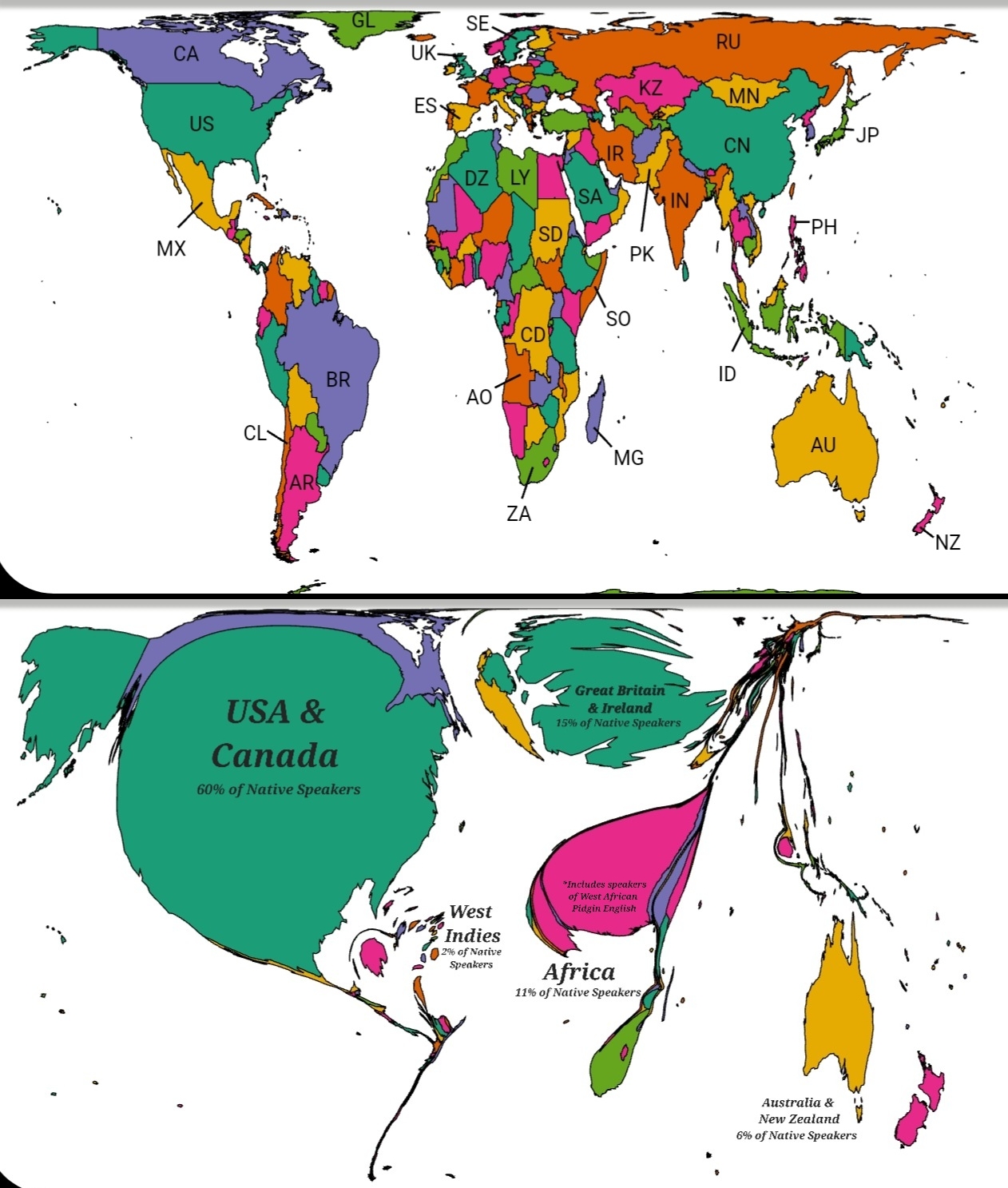 Mapping The Global Geographic Distribution Of English Speakers