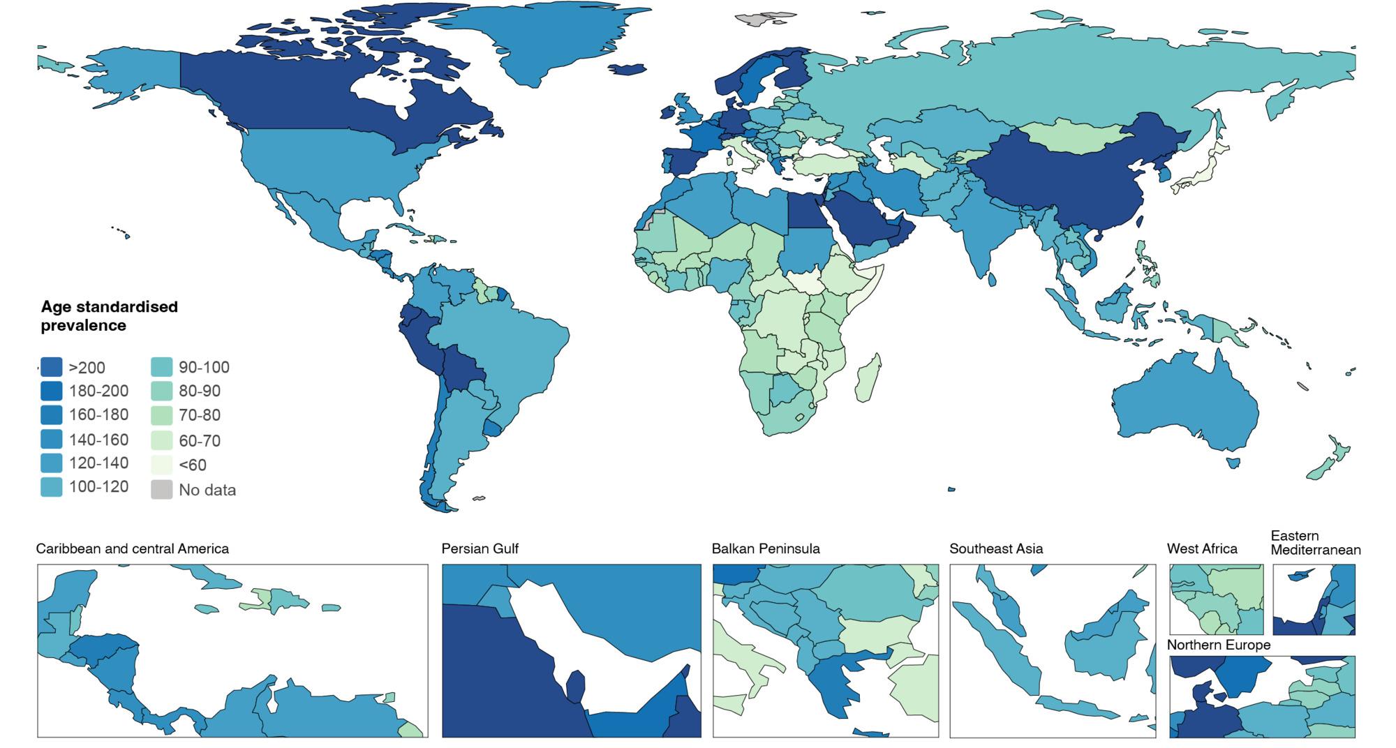 Mapping The Global Geographic Distribution Of Parkinson's Disease