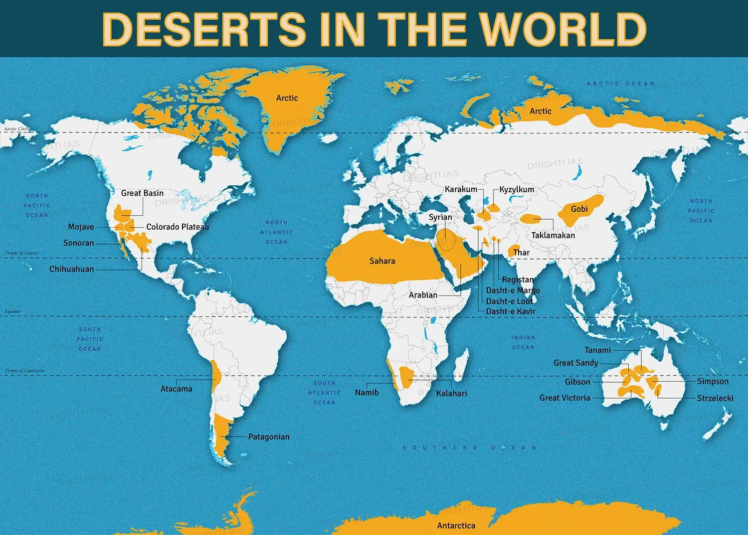 Mapping The Geographic Location Of The World’s Desert Biomes
