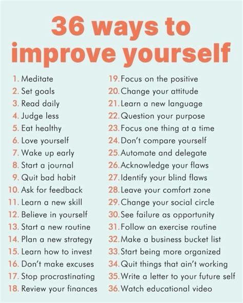 How Can I Improve My Self
