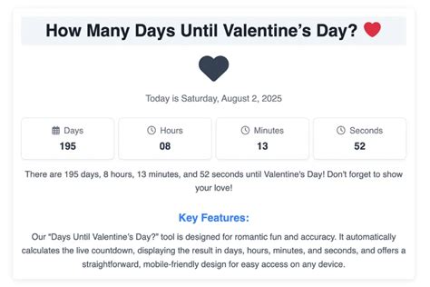 How Long Until Valentines
