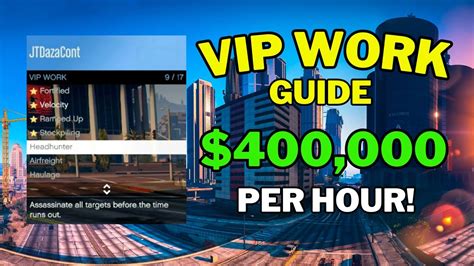 How Much Does Vip Work Pay Gta