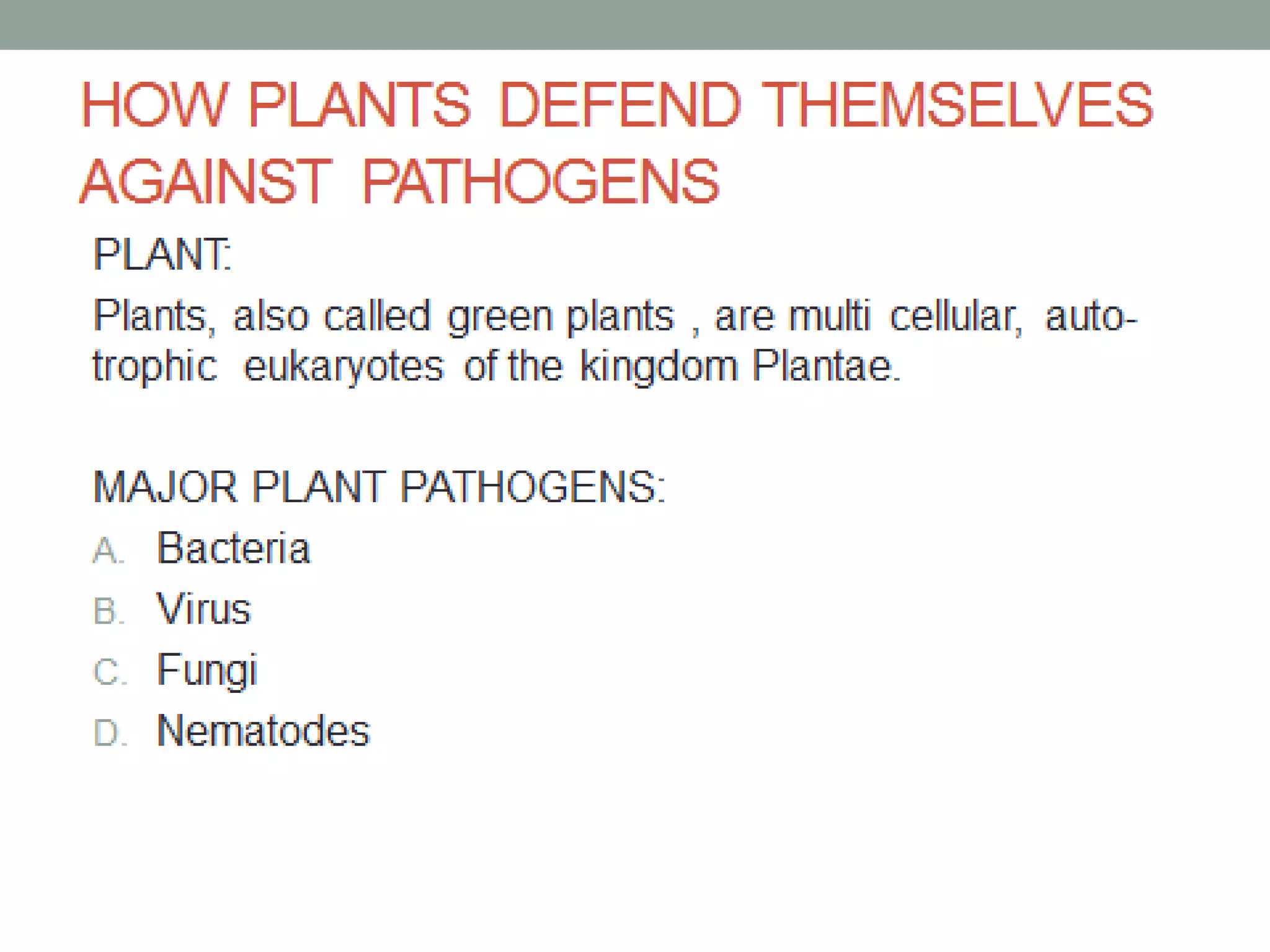 Beyond The Leaf: How Plants Defend Themselves Against Pathogens