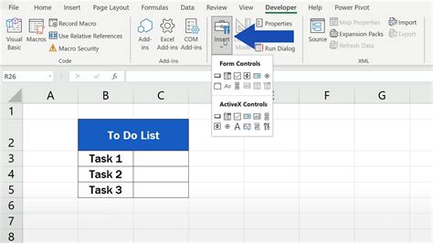 How To Add Checkbox In Excel