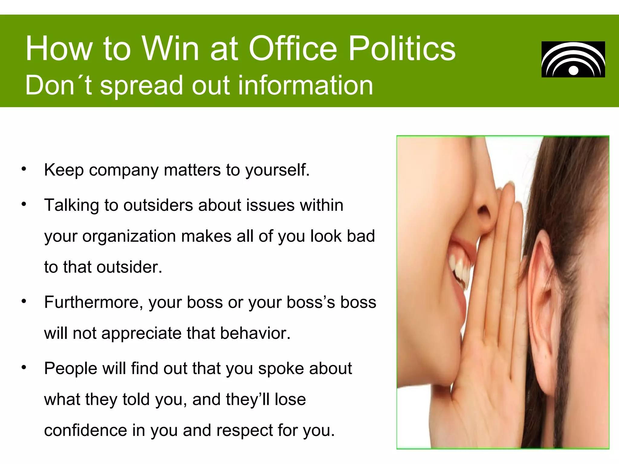 How To Deal With Office Politics Without Losing Your Mind