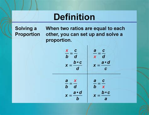 How To Do Ratios And Proportions