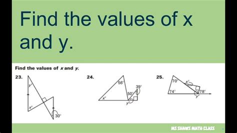 How To Find Y Of Triangle