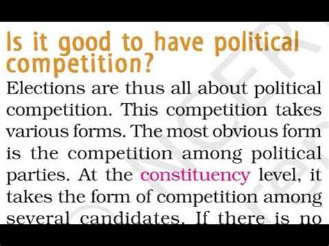 Is It Good To Have Political Competition