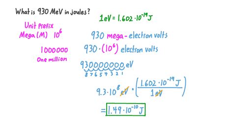 J To Mev Conversion