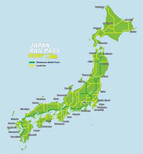 Jr Rail Map Of Japan
