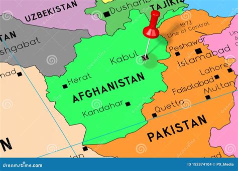 Kabul On Map Of Afghanistan