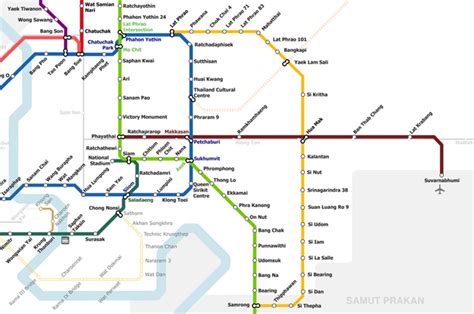 Map Of Airport Link Bangkok