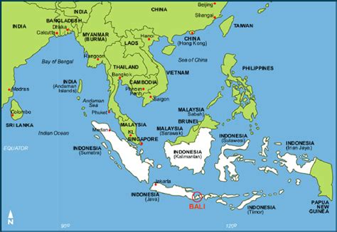 Map Of Bali On World Map