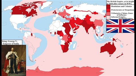 Map Of British Empire At Its Height