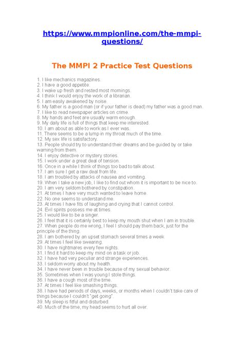 Mmpi Test