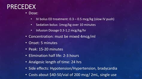 Precedex Side Effects