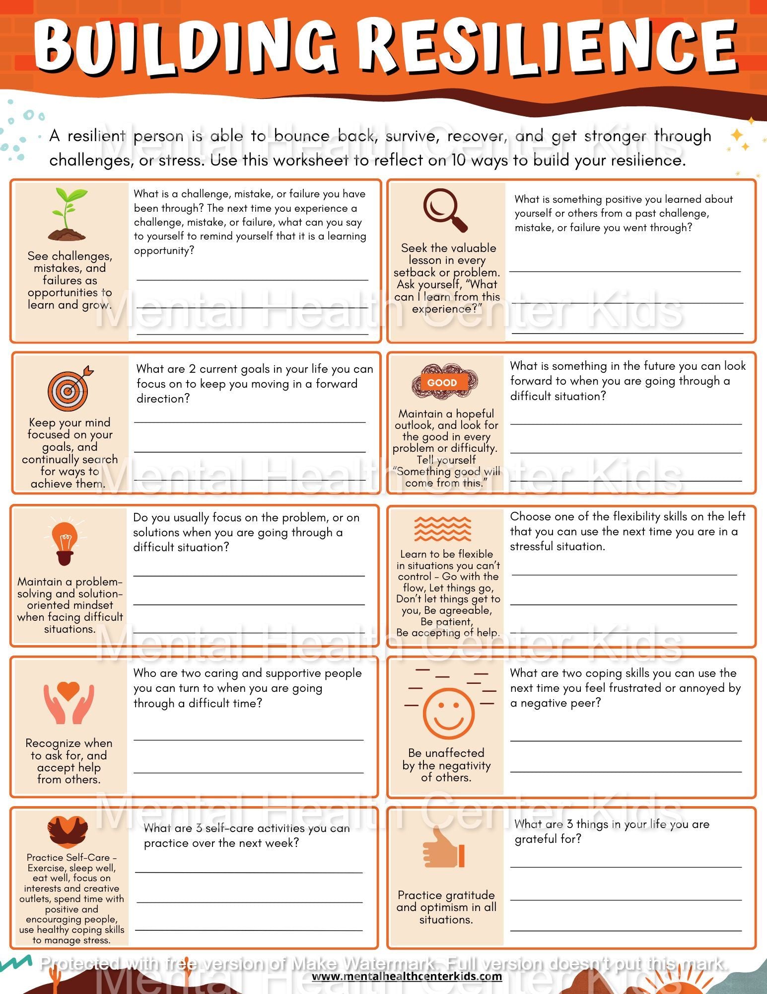 Building Resilience: Your Essential Protective Factors Worksheet