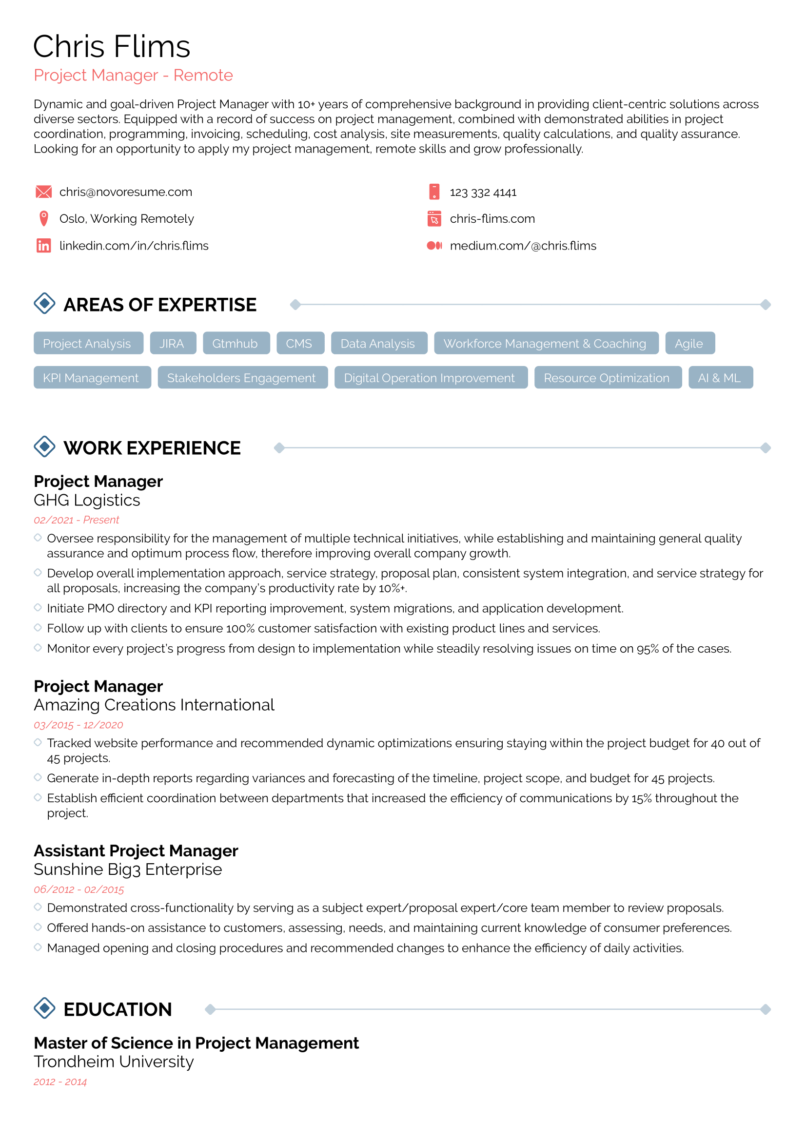 Resume For Teens