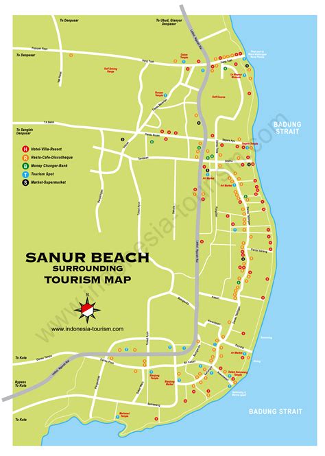 Sanur On Map Of Bali