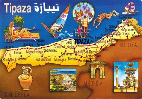 Tipaza Algeria Map