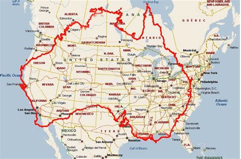 Us And Australia Map