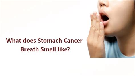 What Does Cancer Smell Like In Breath