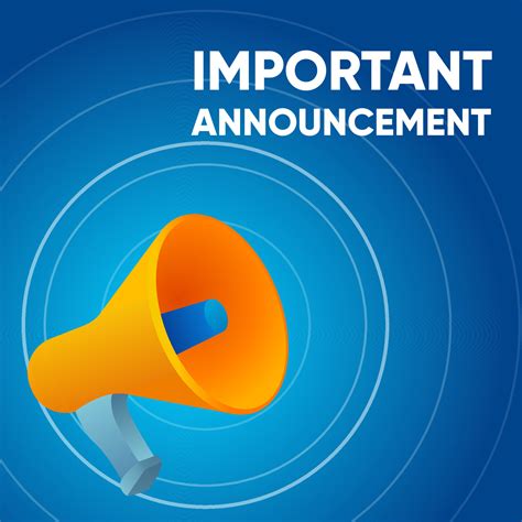 What Is The Announcement About