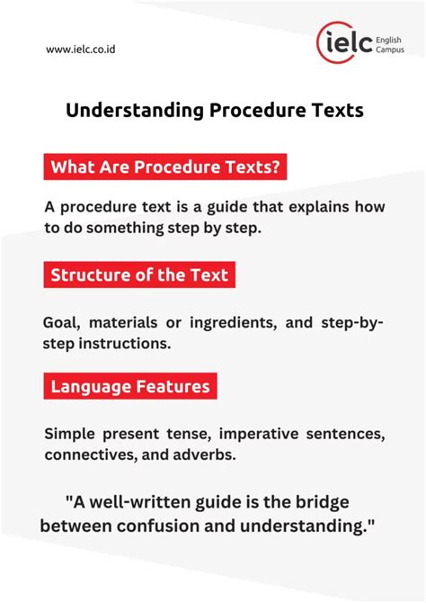 What Is The Goal Of Procedure Text
