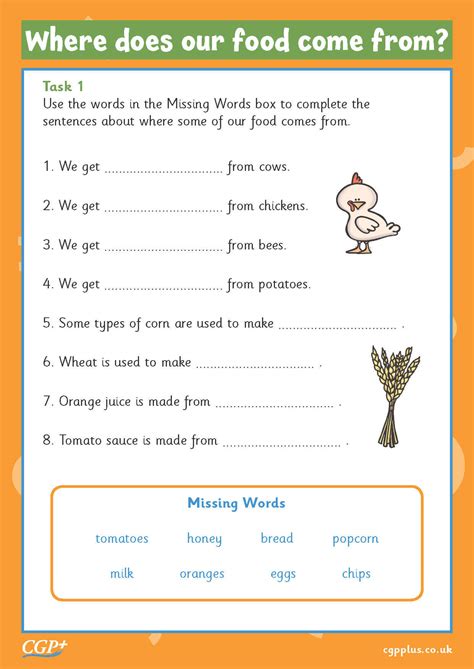 Where Does Come From Worksheet