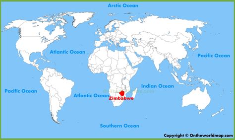 Where Is Located Zimbabwe In World Map