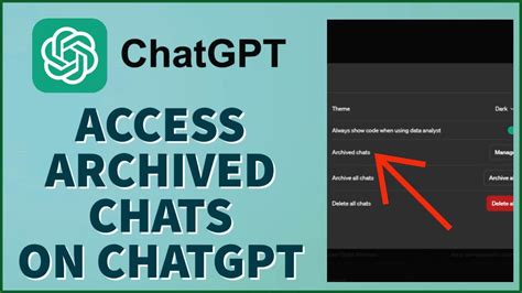 Where To Find Archived Chats In Chatgpt