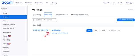 Where To See Zoom Meeting History