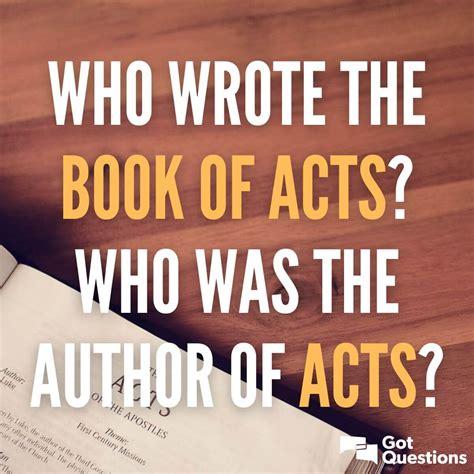 Who Wrote Book Of Acts