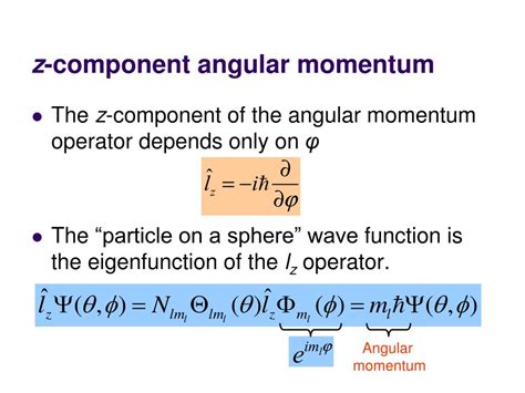 Z Component Of Angular Momentum